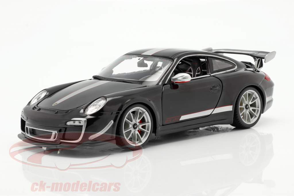 Porsche 911 (997) GT3 RS 4.0 Baujahr 2011 schwarz / silber 1:18 Bburago