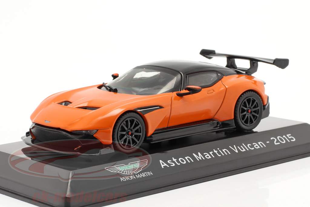 Aston Martin Vulcan Baujahr 2015 orange / schwarz 1:43 Altaya