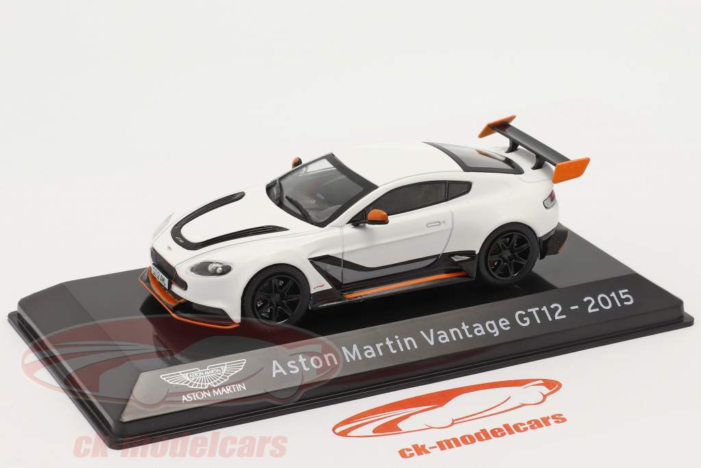 Aston Martin Vantage GT12 Año de construcción 2015 Blanco 1:43 Altaya