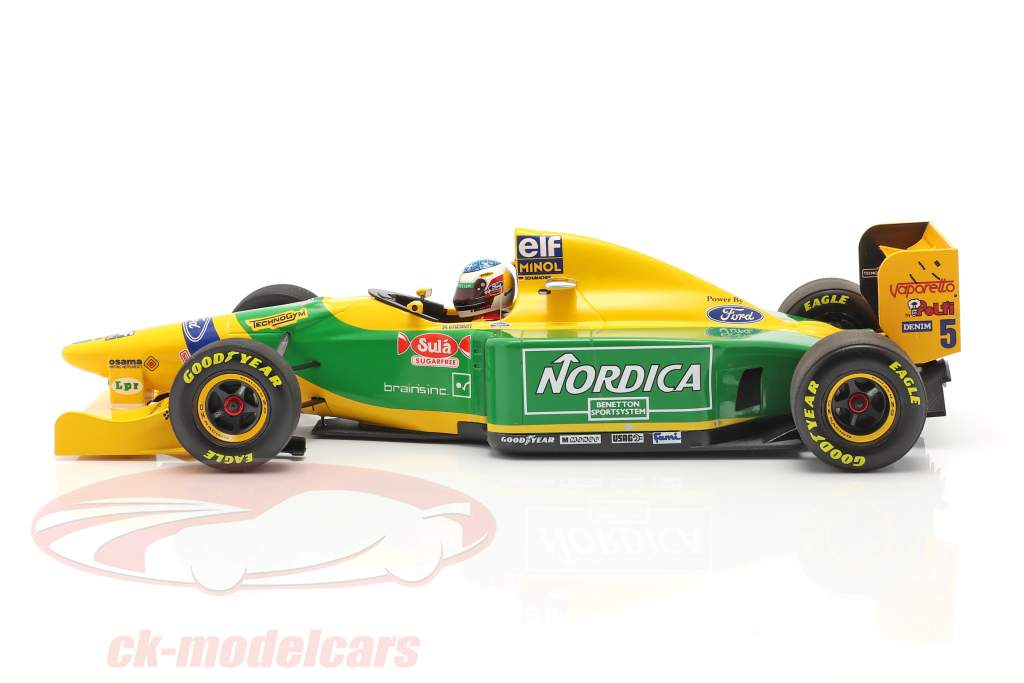 M. Schumacher Benetton B193B #5 vinder Portugal GP formel 1 1993 1:18 Minichamps