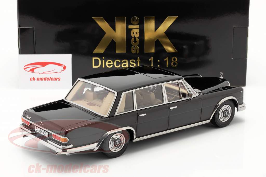 KK-Scale 1:18 Mercedes-Benz 600 SWB (W100) 建設年 1963 黒