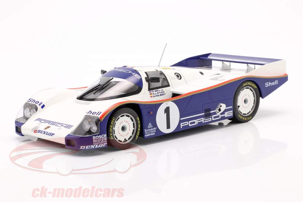 Porsche 962C #1 vinder 24h LeMans 1986 Stuck, Bell, Holbert 1:18 Norev