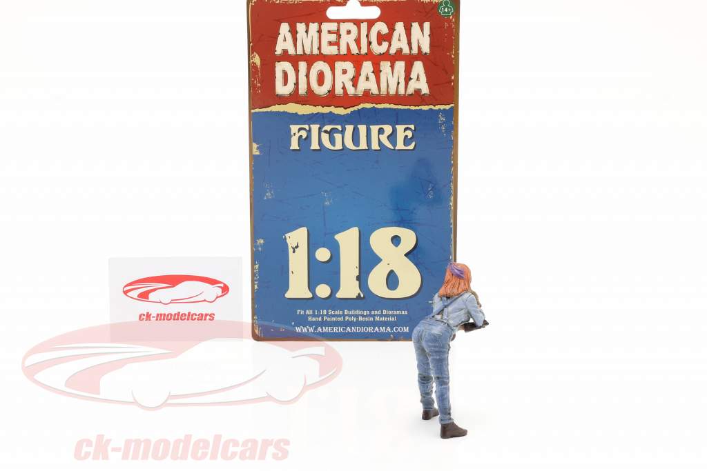 図 #1 女性 メカニック 1:18 American Diorama