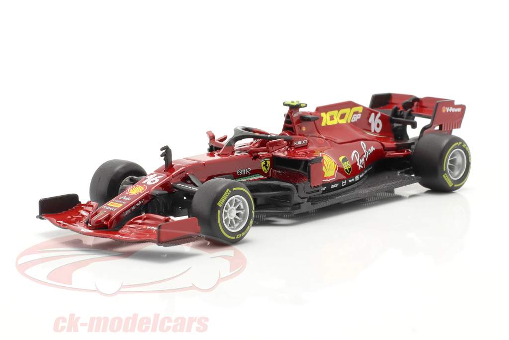 C. Leclerc Ferrari SF1000 #16 1000ste GP Ferrari Toscane GP F1 2020 1:43 Bburago