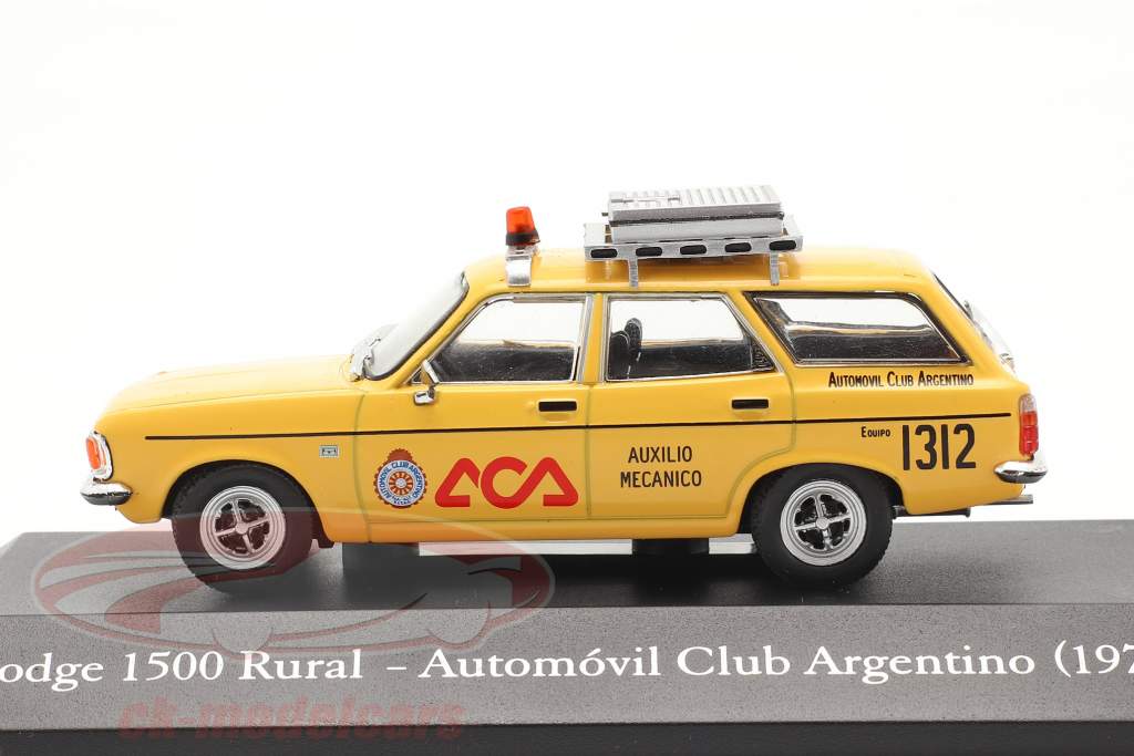 Dodge 1500 Rural Club automovilístico Argentina 1978 amarillo 1:43 Altaya