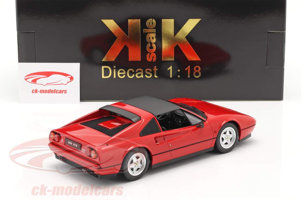 Ferrari 328 GTS Bouwjaar 1985 rood 1:18 KK-Scale