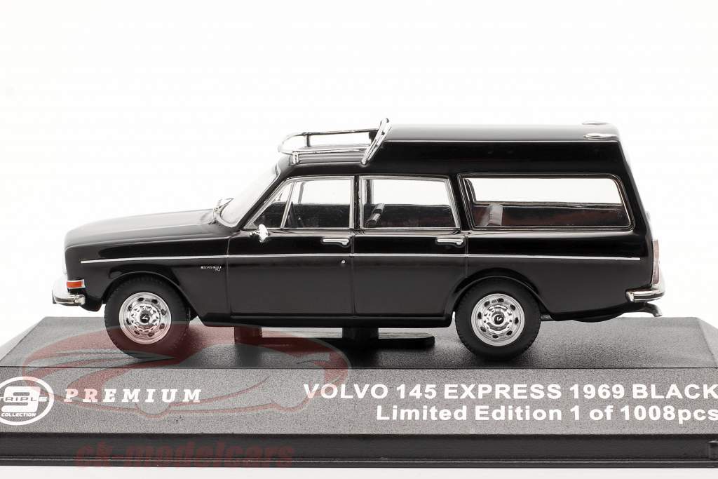 Volvo 145 Express ano 1969 preto 1:43 Triple9