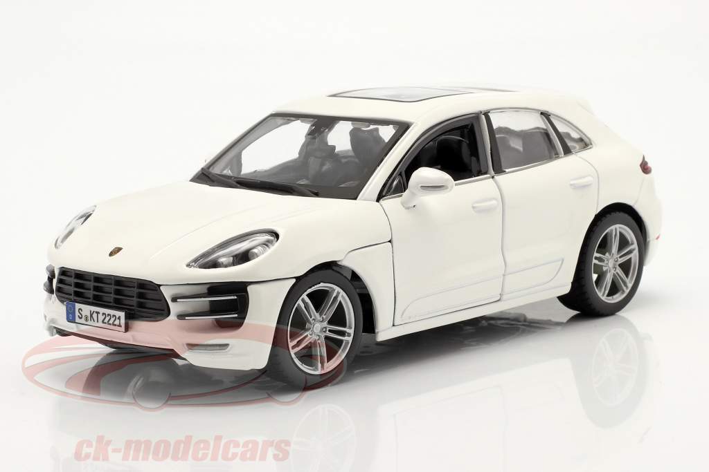 Porsche Macan Année de construction 2014 blanc 1:24 Bburago