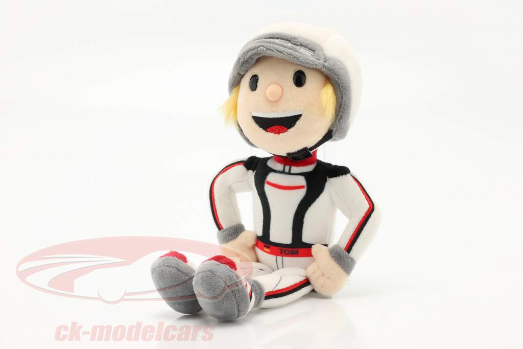 Porsche Figura di peluche Tom Targa 30 cm bianca / nero / rosso