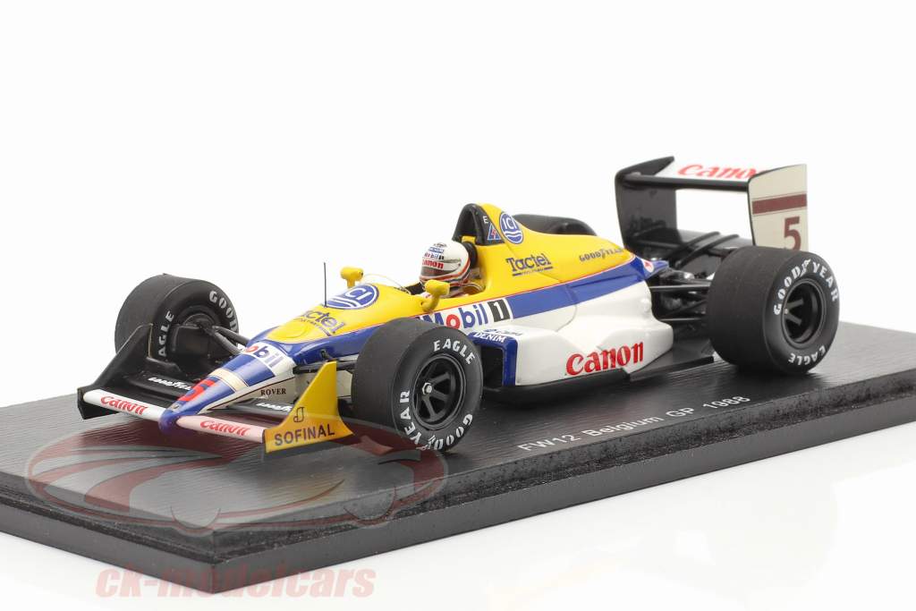 Martin Brundle Williams FW12 #5 Belgium GP Formula 1 1988 1:43 Spark