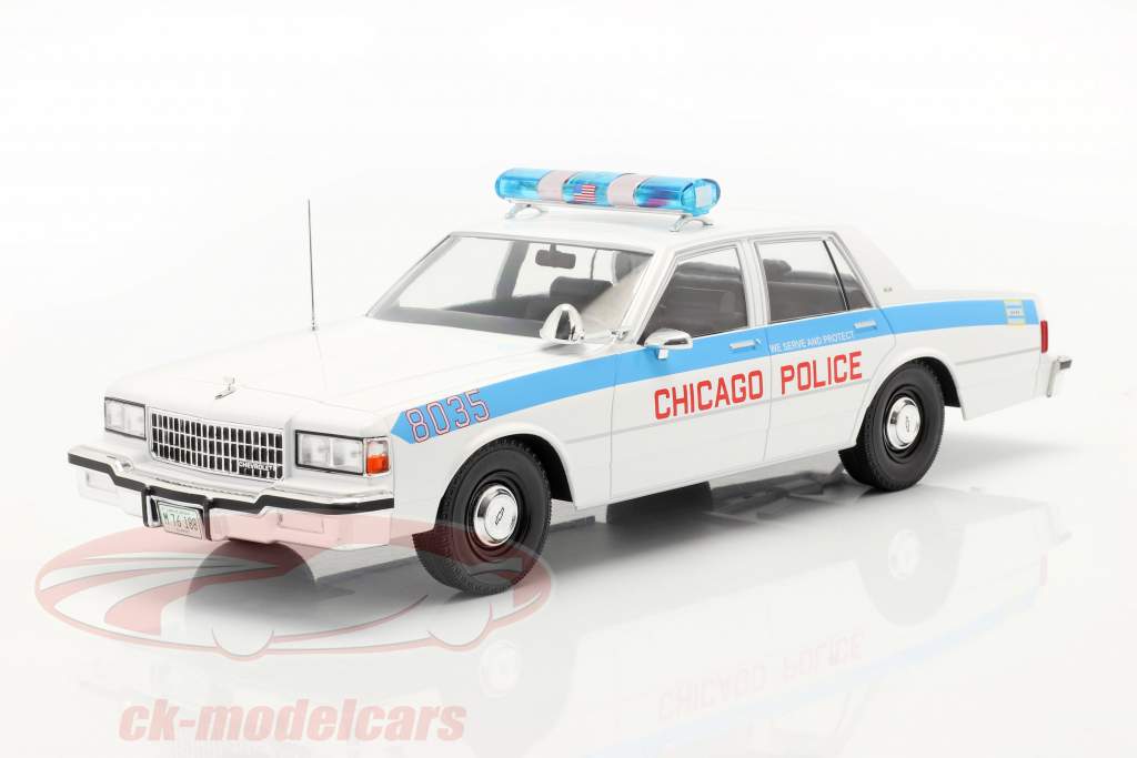 Chevrolet Caprice Chicago Police Department blanc 1:18 Model Car Group