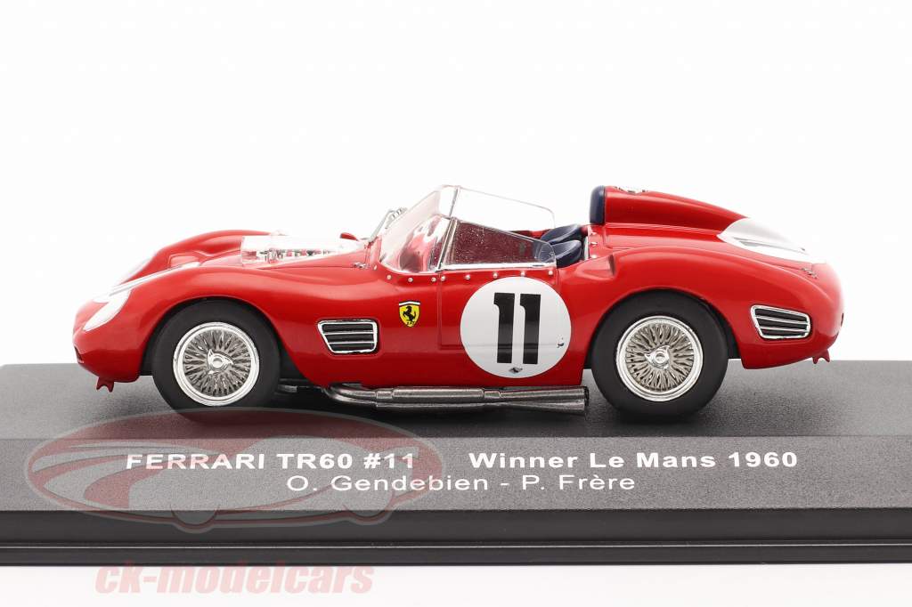 Ferrari TR60 #11 vencedor 24h LeMans 1960 Gendebien, Frere 1:43 Ixo