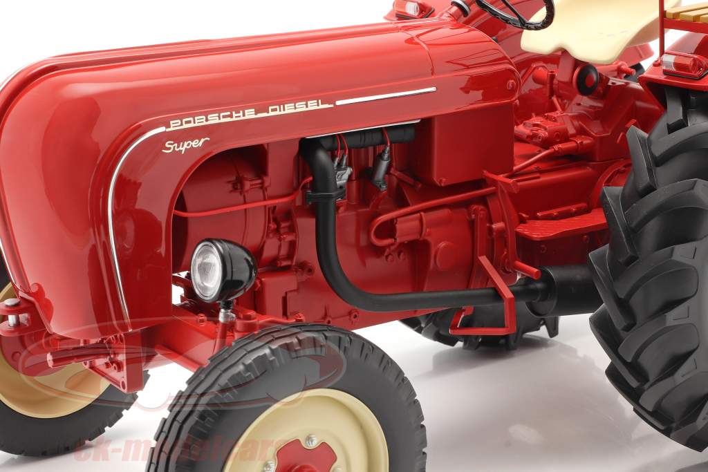 Porsche Super tractor year 1958 red 1:8 Minichamps
