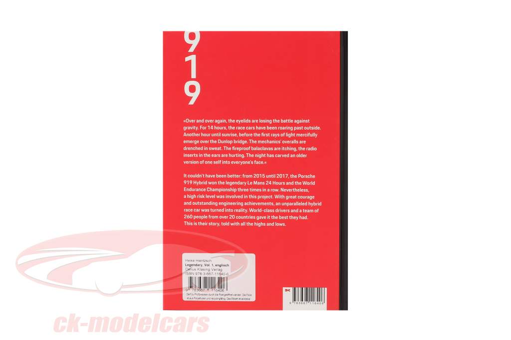 Book: Legendary - The Porsche 919 Hybrid Project (English)