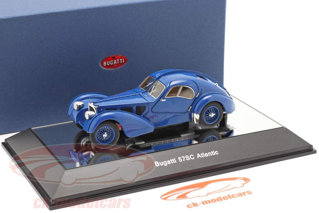 Bugatti Type 57SC Atlantic Año de construcción 1938 azul 1:43 AUTOart