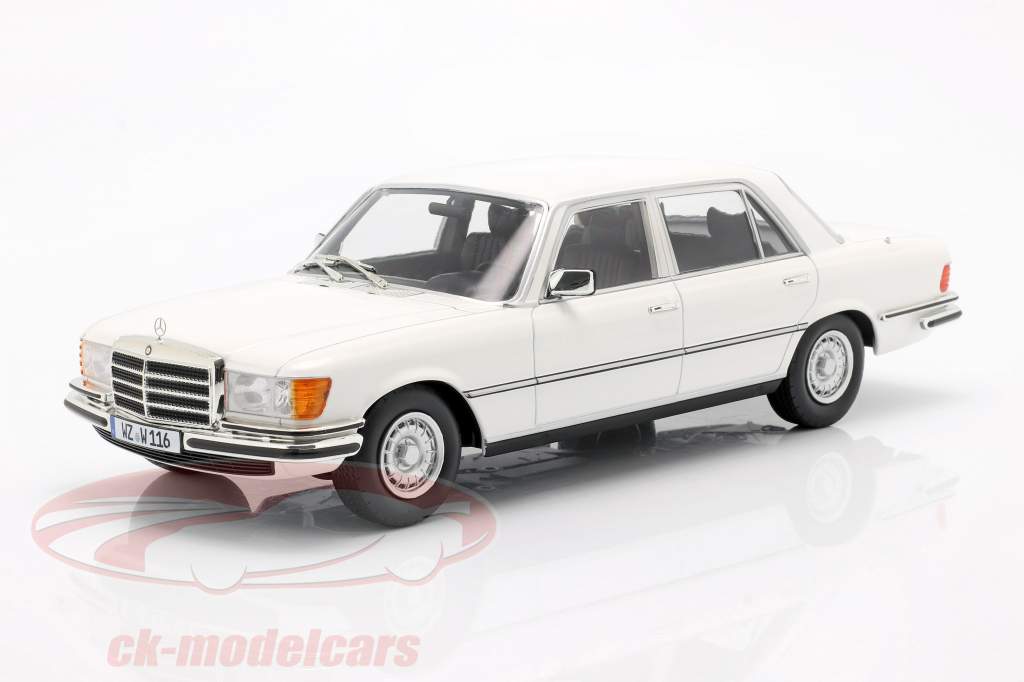 Mercedes-Benz Classe S 450 SEL 6.9 (W116) 1975-1980 blanc 1:18 iScale