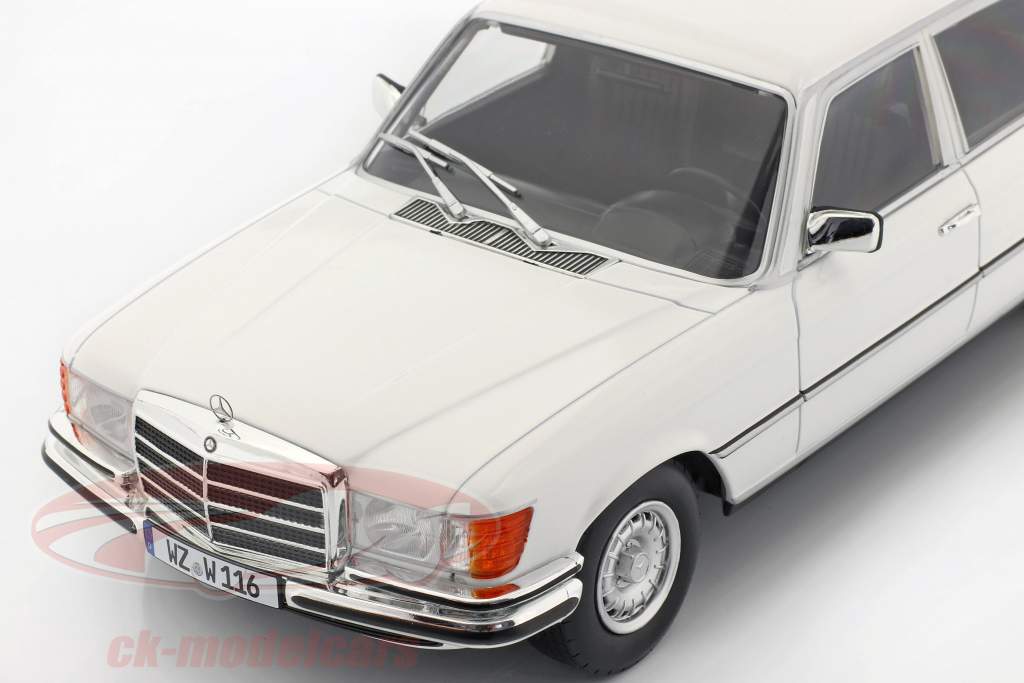 Mercedes-Benz S-klasse 450 SEL 6.9 (W116) 1975-1980 Wit 1:18 iScale