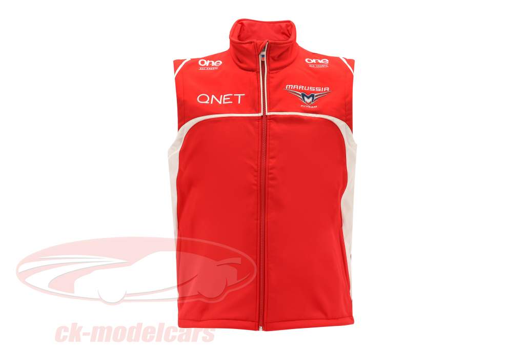 Bianchi / Chilton Marussia Equipo Chaleco Fórmula 1 2014 rojo / blanco Tamaño XL