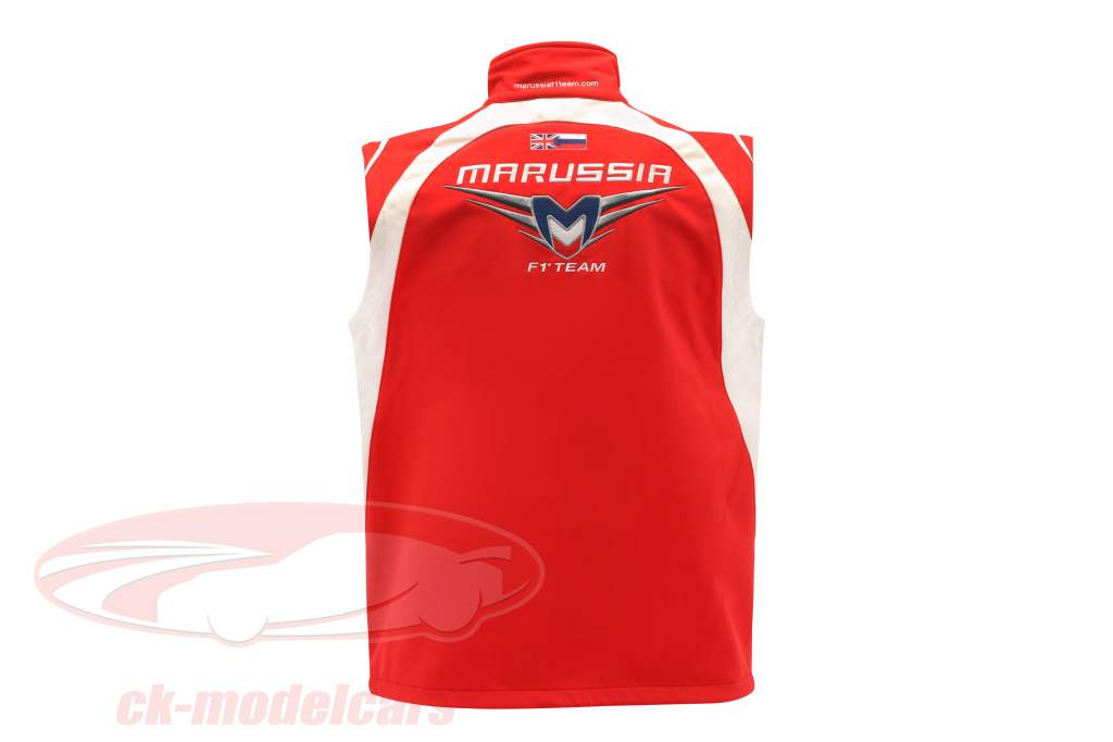 Bianchi / Chilton Marussia Hold Vest Formula 1 2014 rød / hvid Størrelse XL