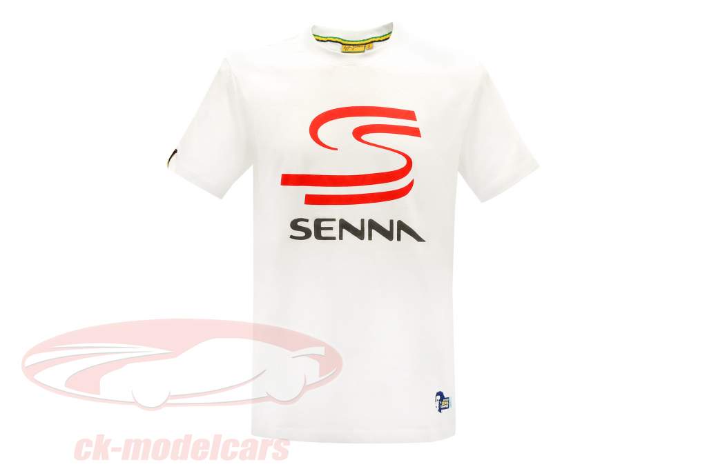 Ayrton Senna Logo Maglietta Senna S bianco Dimensione L