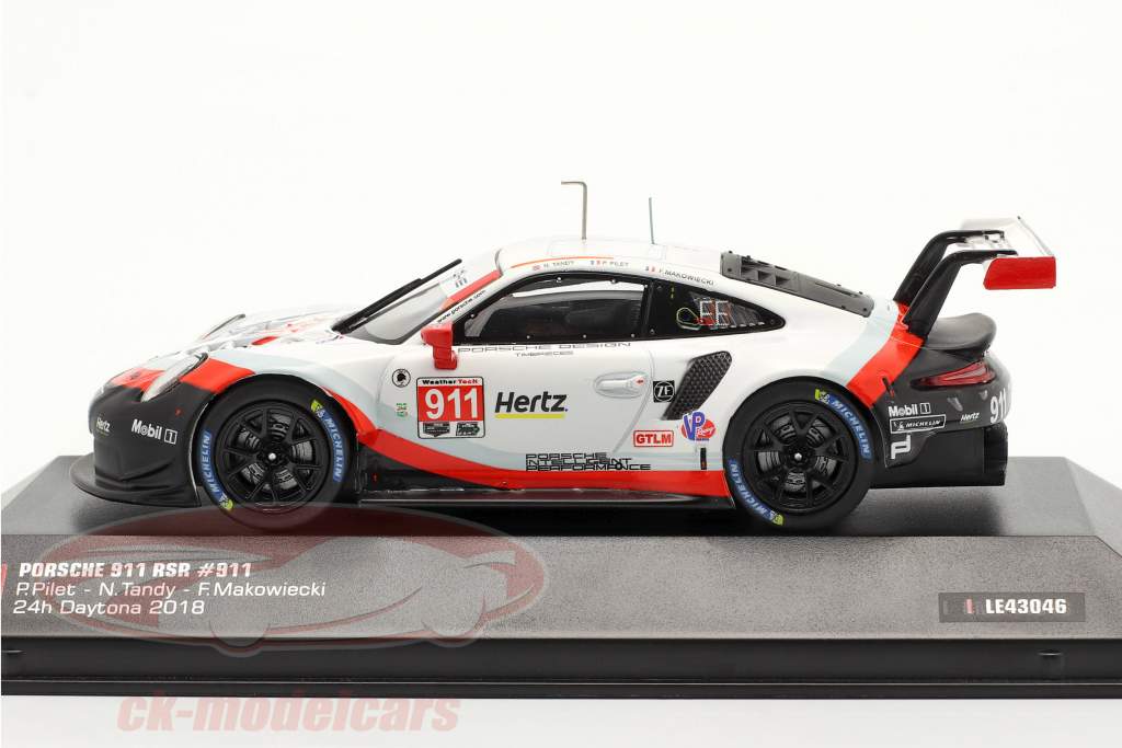 Porsche 911 (991) RSR #911 24h Daytona 2018 Porsche GT Team 1:43 Ixo