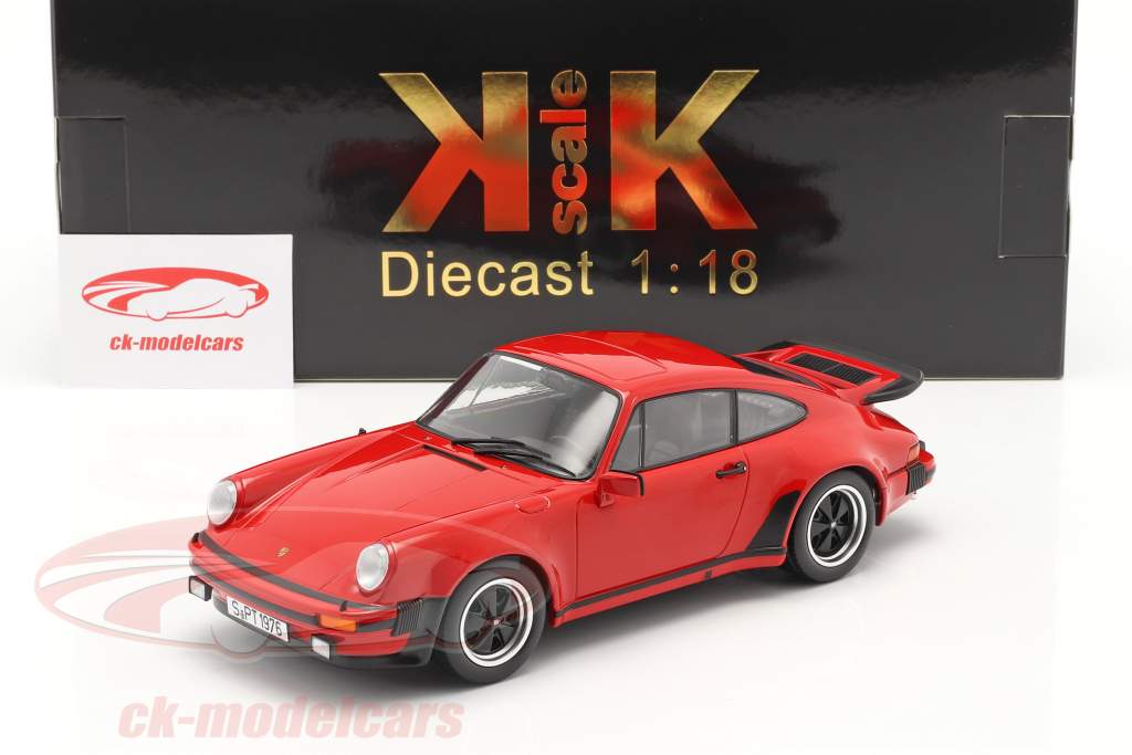Porsche 911 (930) Turbo 3.0 Ano 1976 indiano vermelho 1:18 KK-Scale