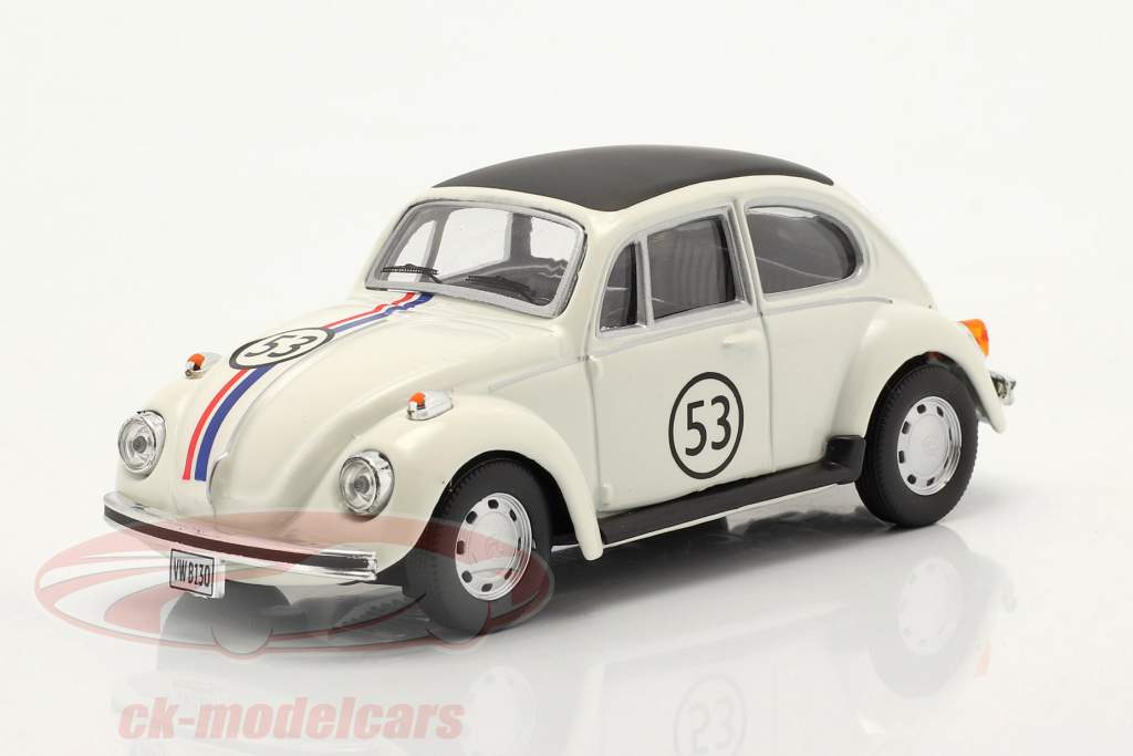 Volkswagen VW Beetle #53 Herbie white 1:43 Cararama