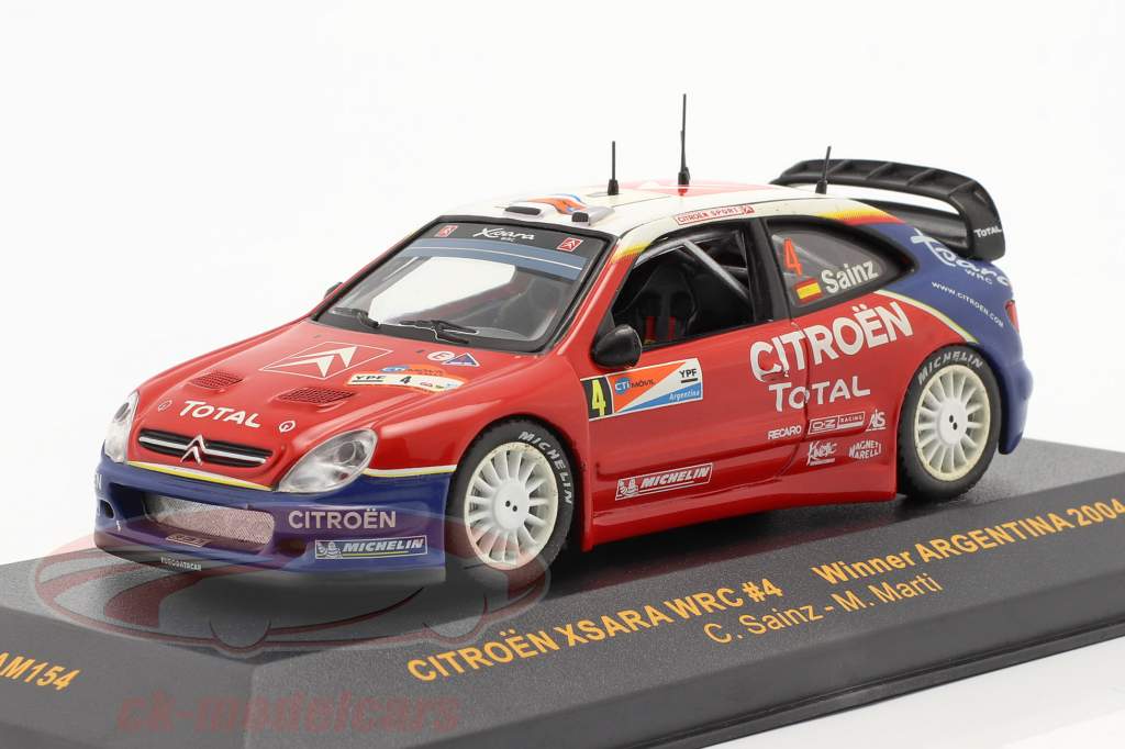 Citroen Xsara WRC #4 vinder samle Argentina 2004 1:43 Ixo