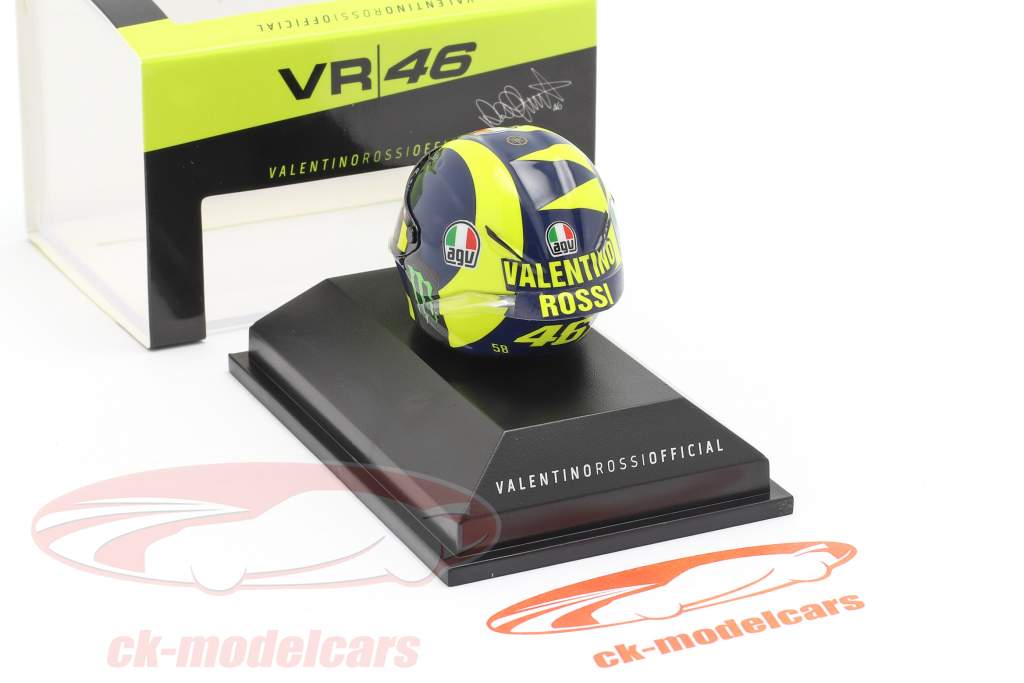 Valentino Rossi MotoGP 2018 AGV helmet 1:8 Minichamps