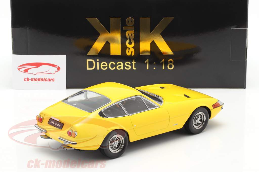 Ferrari 365 GTB/4 Daytona cupê Series 1 1969 amarelo 1:18 KK-Scale