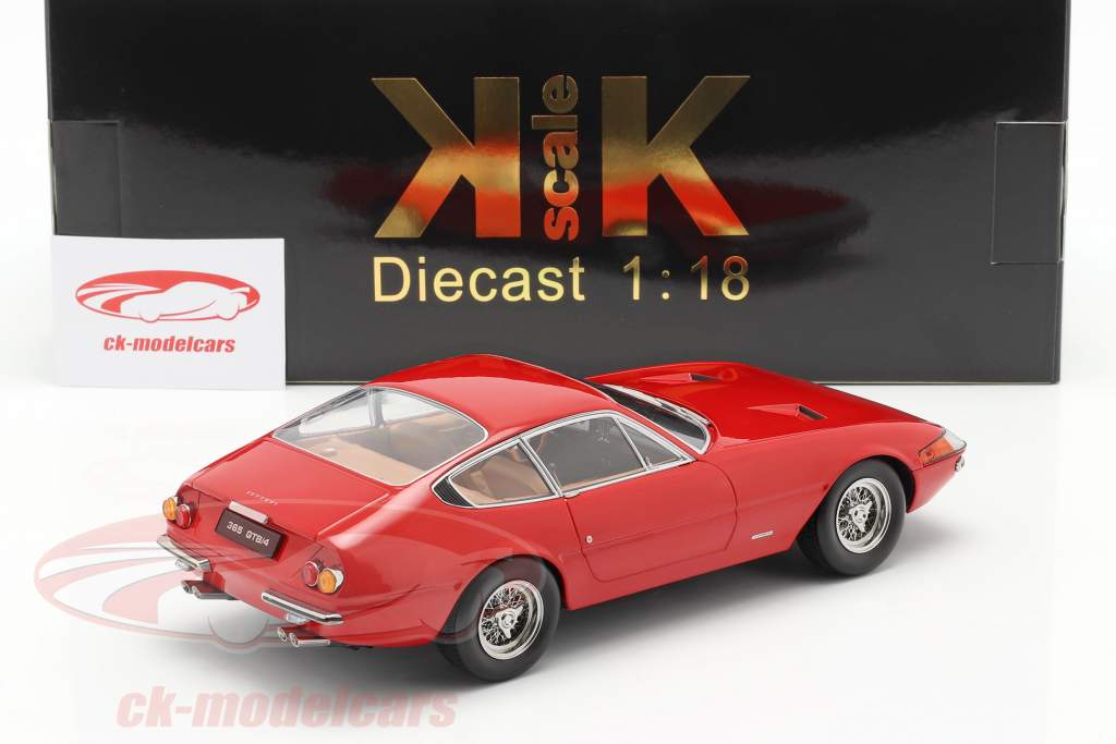 Ferrari 365 GTB/4 Daytona coupe Serie 1 1969 rood 1:18 KK-Scale