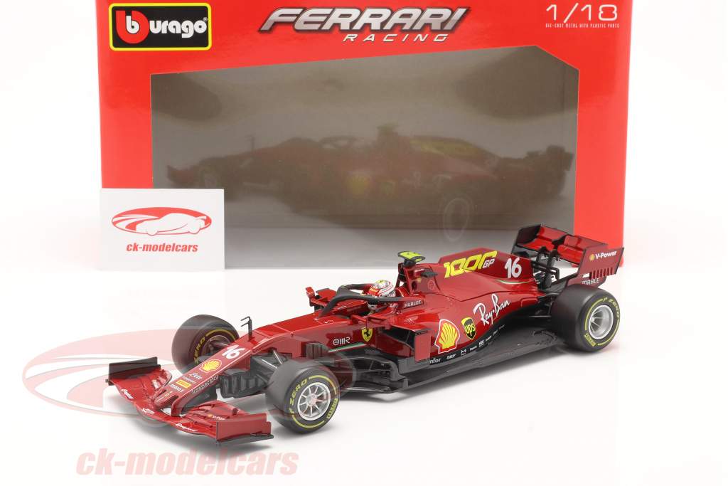 C. Leclerc Ferrari SF1000 #16 1000th GP Ferrari Toskana GP F1 2020 1:18 Bburago