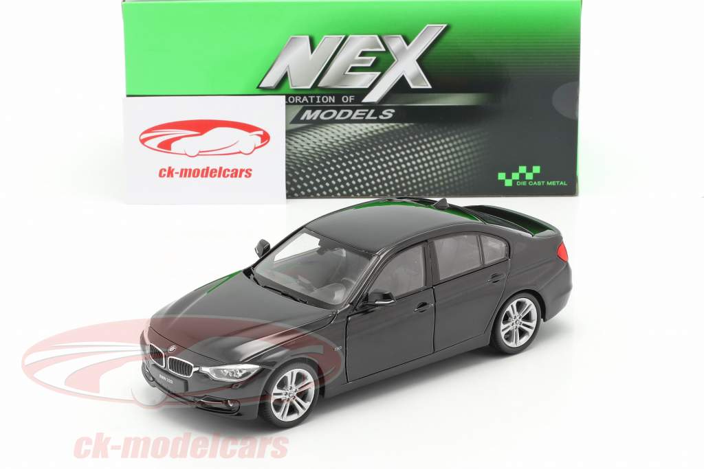 BMW 335i year 2014 black 1:24 Welly