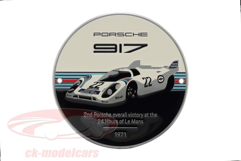 plaque Grille Porsche 917K Martini #22 gagnant 24h LeMans 1971