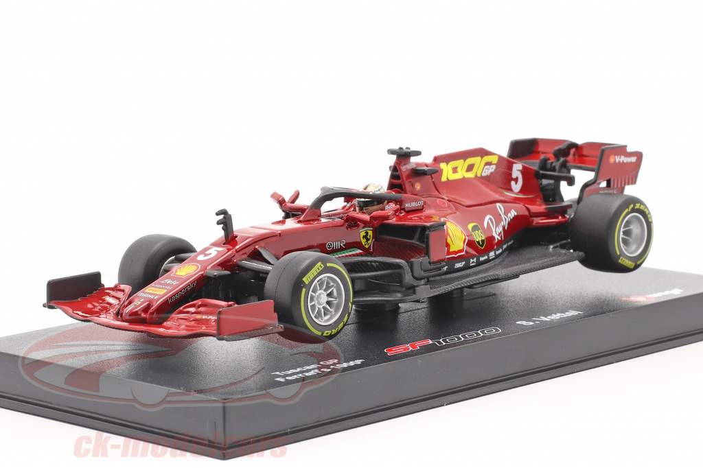 S. Vettel Ferrari SF1000 #5 1000th GP Ferrari Tuscan GP F1 2020 1:43 Bburago