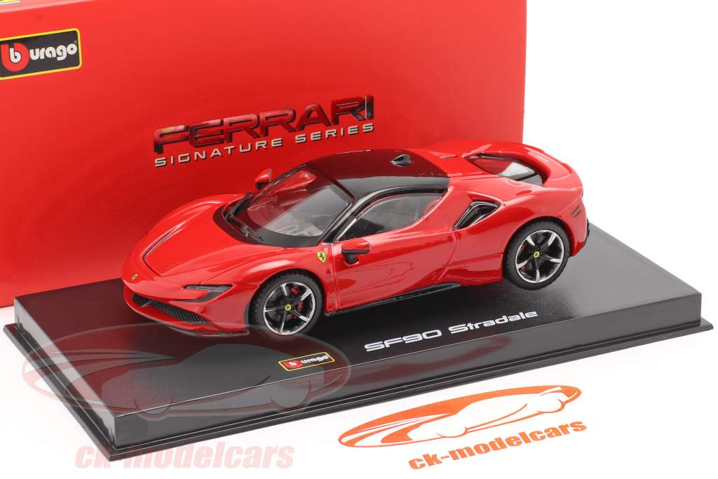 Ferrari SF90 Stradale 建設年 2019 赤 1:43 Bburago Signature