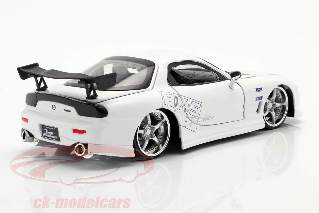 Mazda RX-7 1993 Fast & Furious белый 1:24 Jada Toys