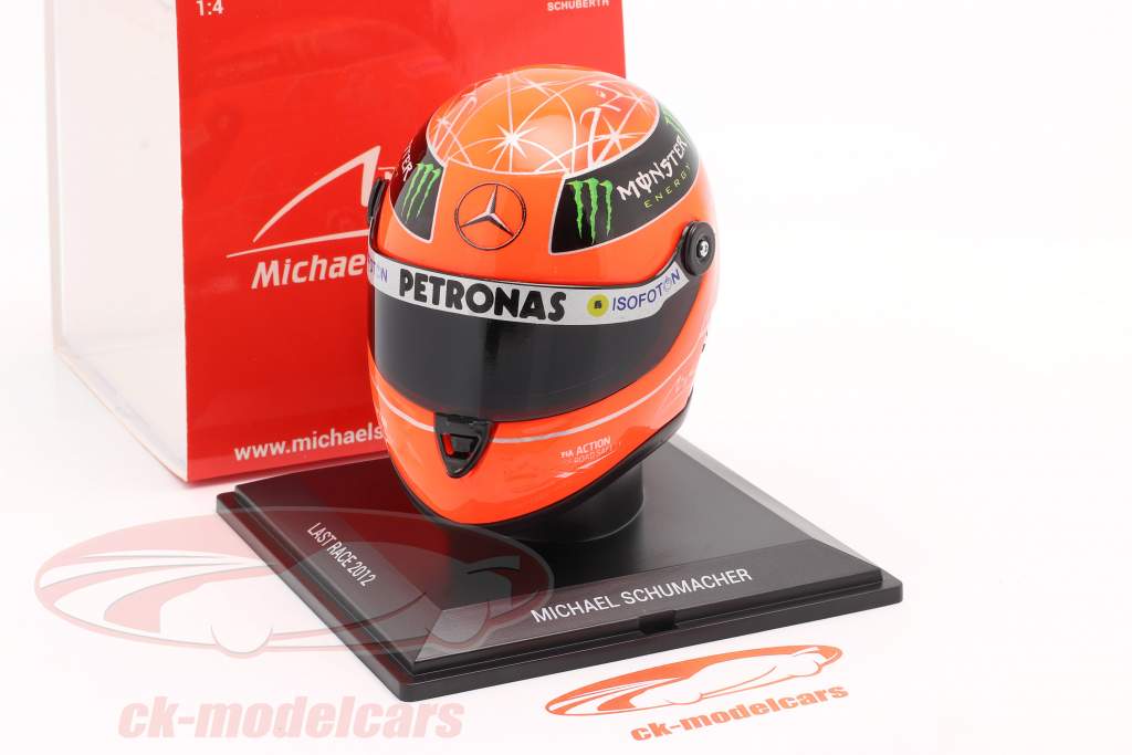 M. Schumacher Mercedes W03 Last Race Sao Paulo formula 1 2012 casco 1:4 Schuberth