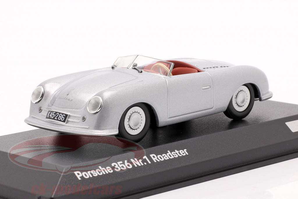 Porsche 356 Nr.1 Roadster 1948 70e Anniversaire argent 1:43 Minichamps