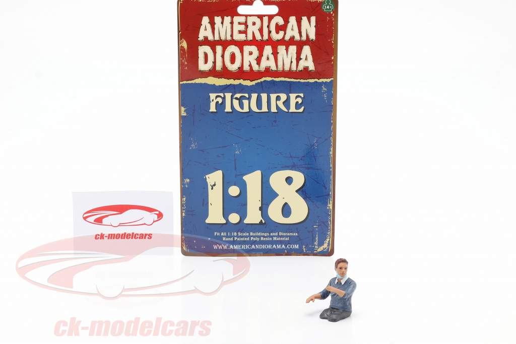 数字 3 Hazmat Crew 1:18 American Diorama