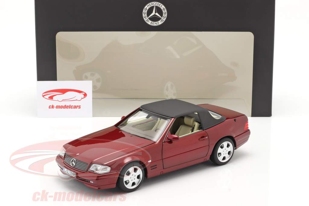 Mercedes-Benz 500 SL (R129) Facelift 1998-2001 ámbar rojo 1:18 Norev