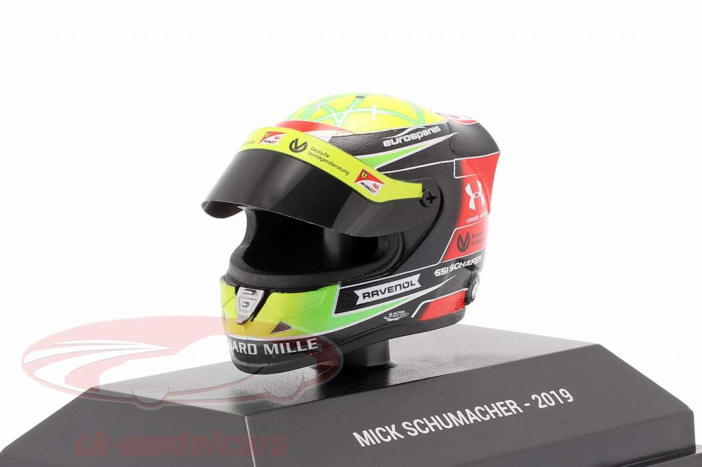 Mick Schumacher Prema Racing #9 Fórmula 2 2019 capacete 1:8 v