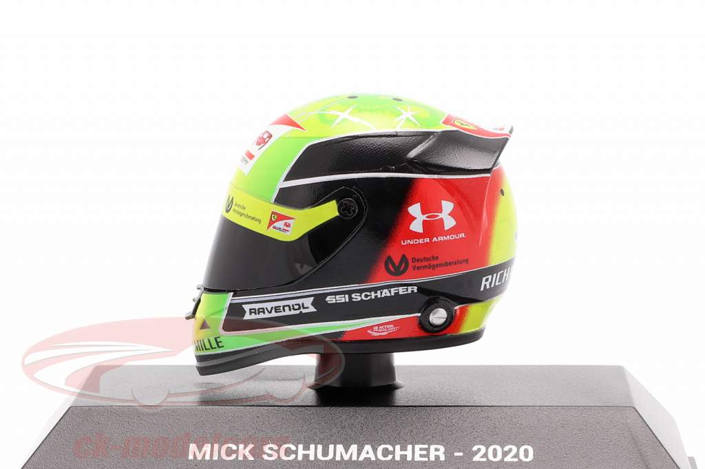 Mick Schumacher Prema Racing #20 formule 2 kampioen 2020 helm 1:8 Schuberth