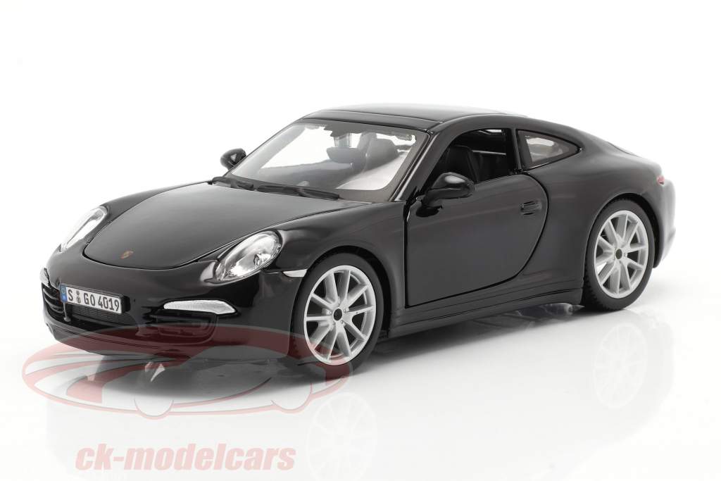 Porsche 911 (991) Carrera S 建設年 2013 黒 1:24 Bburago