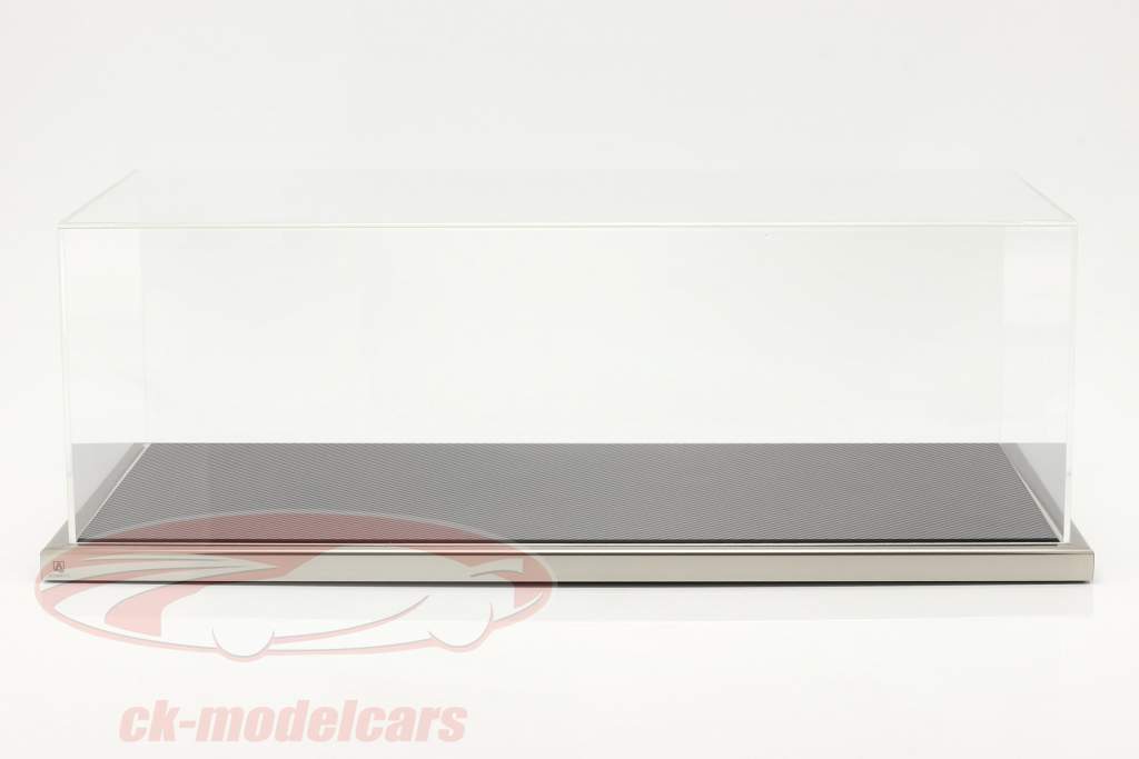 High quality acrylic Showcase Dieppe Carbon with acrylic / metal base carbon / silver 1:8 Atlantic
