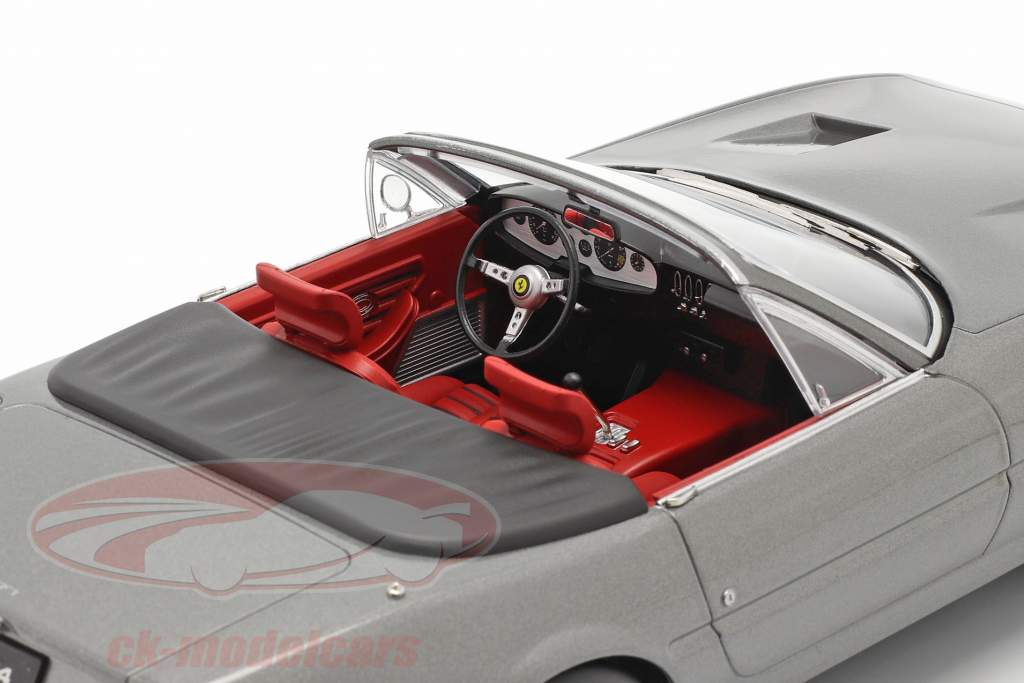 Ferrari 365 GTB/4 Daytona Converteerbaar Serie 2 1971 Grijs metalen 1:18 KK-Scale