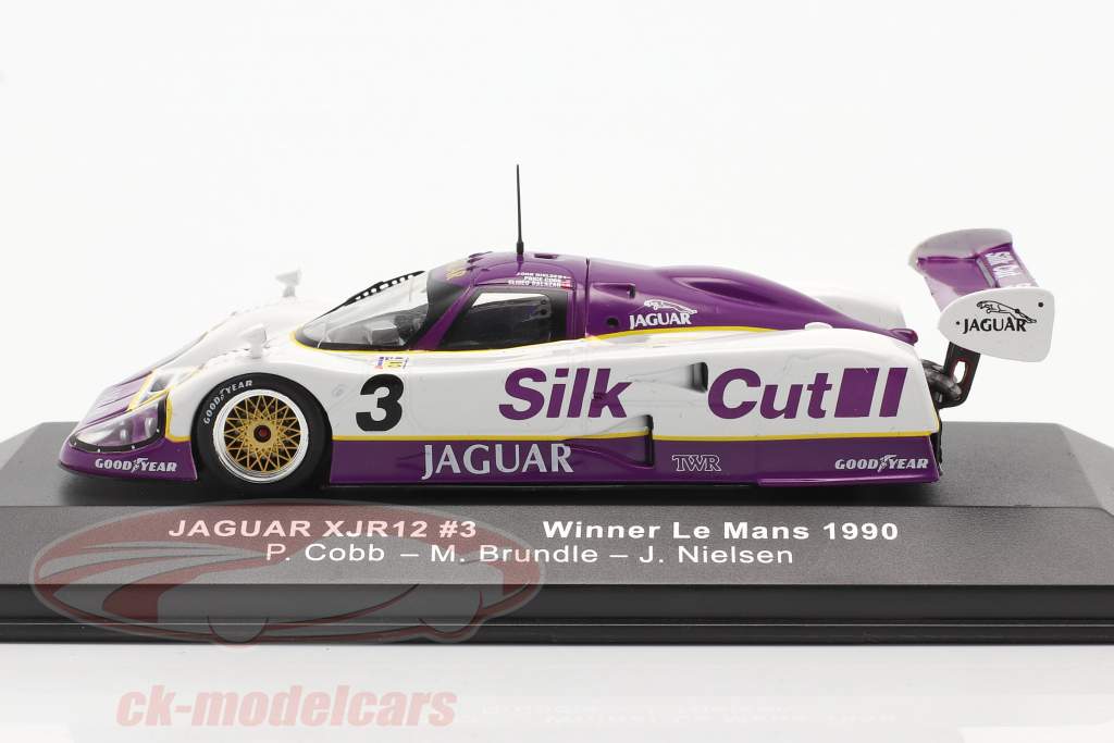 Jaguar XJR-12 #3 winnaar 24h LeMans 1990 Nielsen, Cobb, Brundle 1:43 Ixo