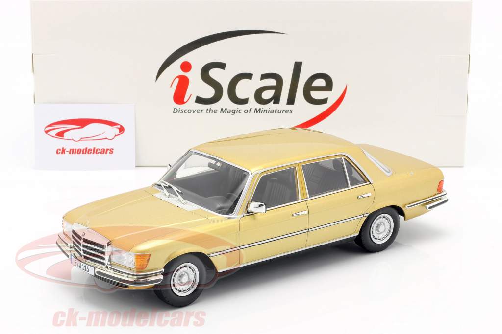Mercedes-Benz S级 450 SEL 6.9 (W116) 1975-1980 金子 1:18 iScale