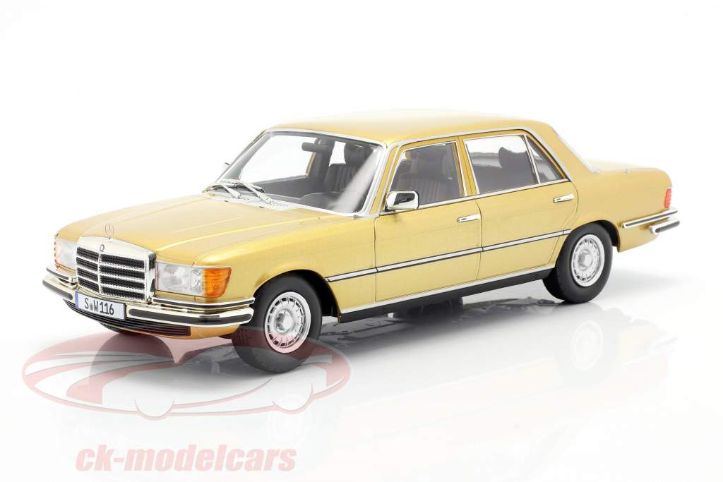 Mercedes-Benz Classe S. 450 SEL 6.9 (W116) 1975-1980 oro 1:18 iScale