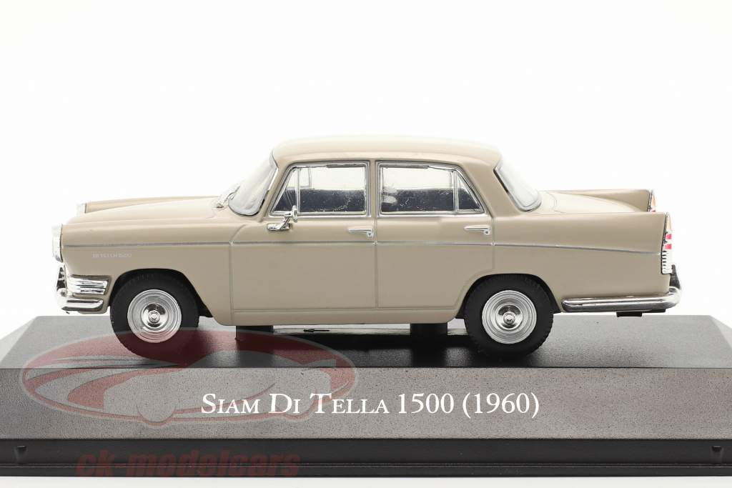 Siam Di Tella 1500 Riley 4 Byggeår 1960 beige 1:43 Altaya